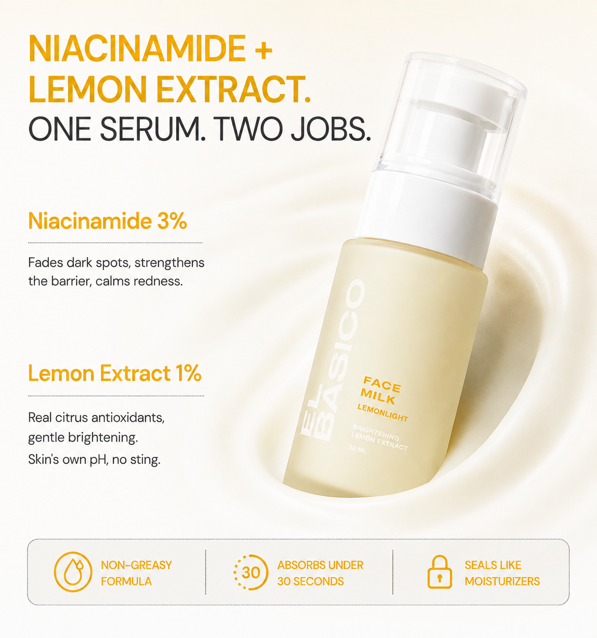 Brightening Face Milk Serum