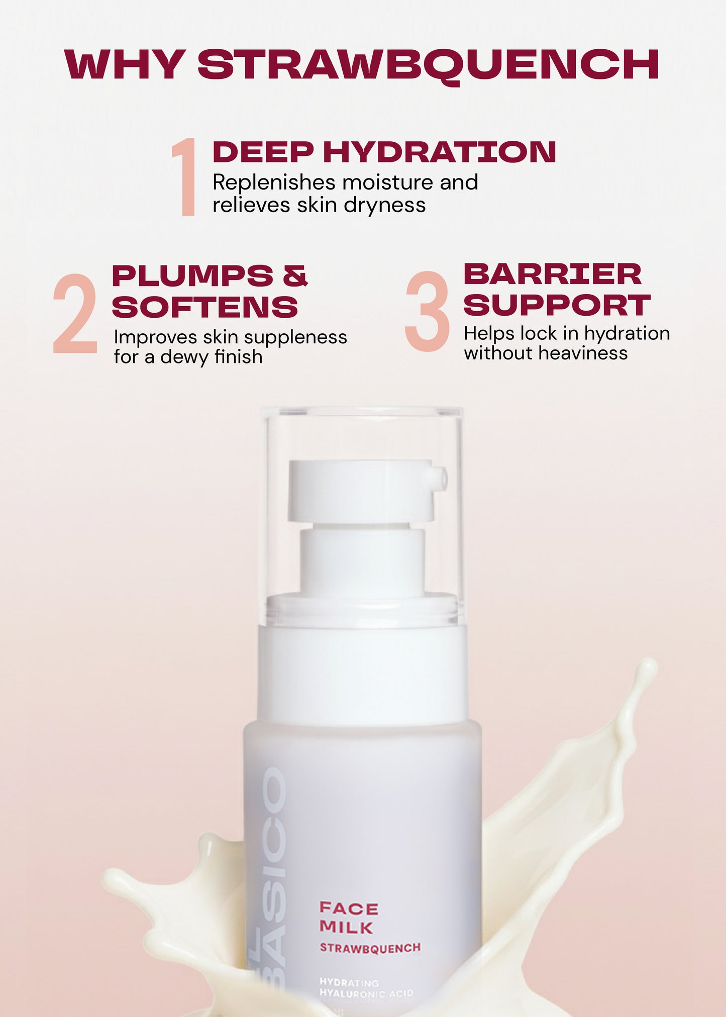 StrawbQuench Face Milk Serum