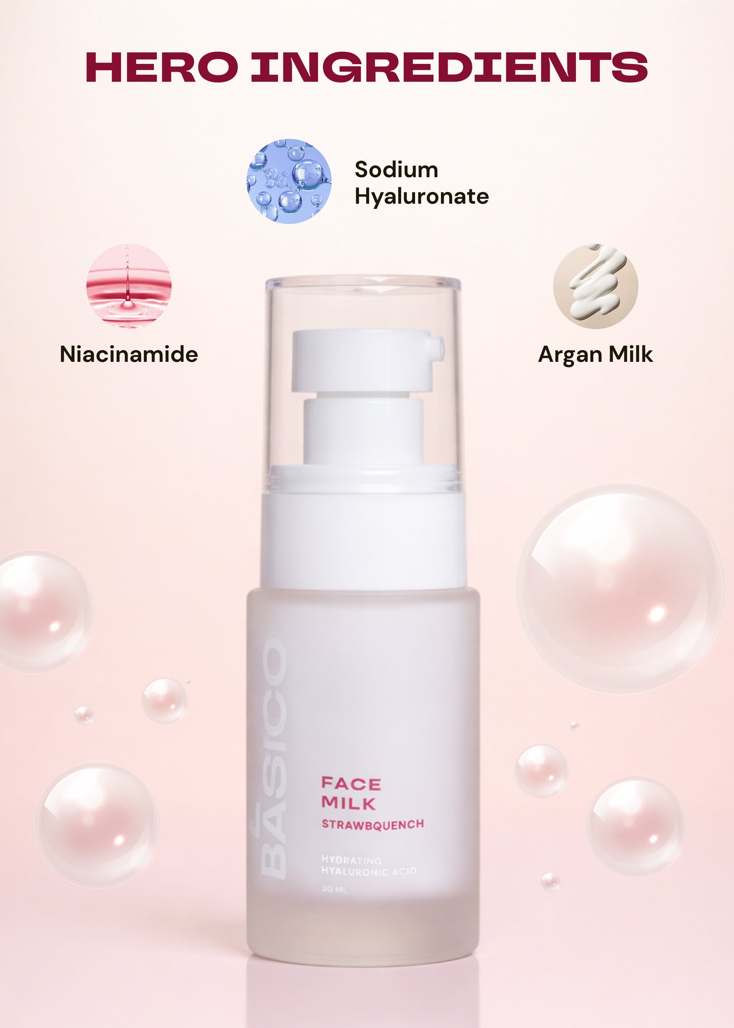 StrawbQuench Face Milk Serum