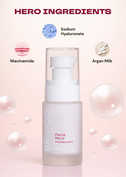 StrawbQuench Face Milk Serum